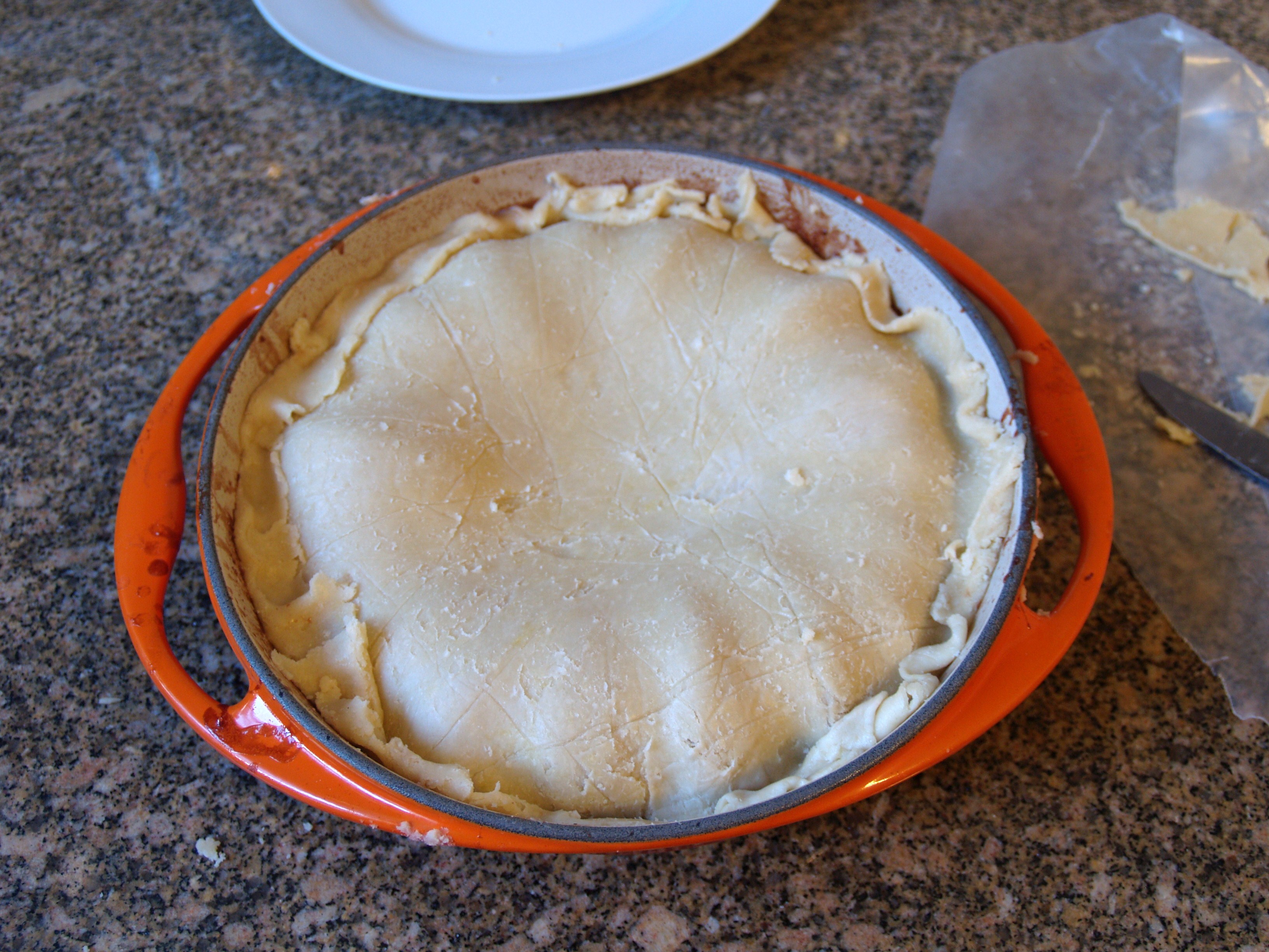 Tarte Tatin aux Poires et Vin (Pear Tarte Tatin with Red Wine Caramel Sauce)