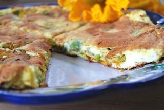 Squash Blossom Frittata