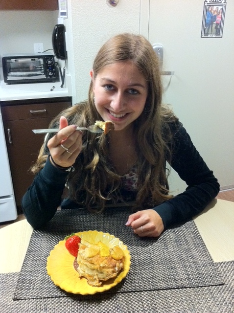 Croissant Bread Pudding for Rutty with Rum, Orange and Bananas
