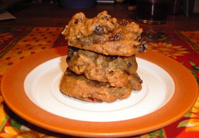 Oatmeal Cookies with Rum-soaked Raisins