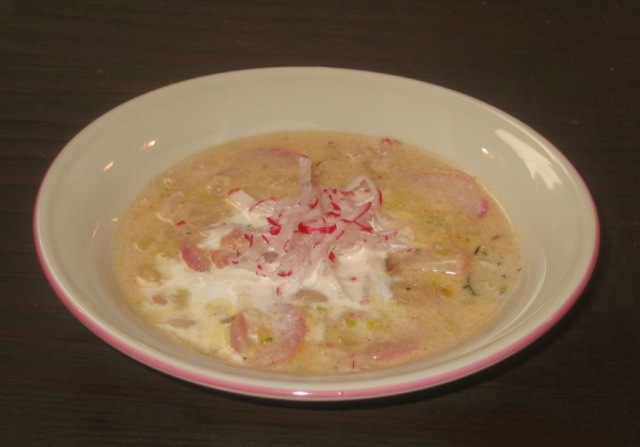 Crème de Radish-Pancetta Soup
