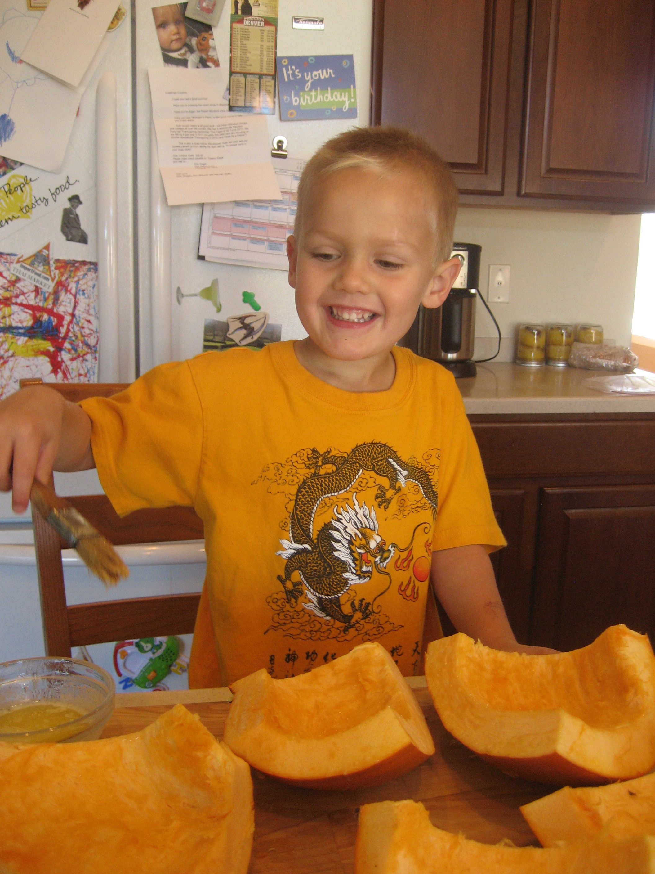 Curried (Mostly) Pumpkin Soup with Preserved Lemons