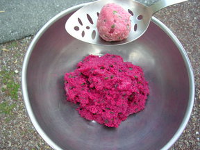 Beet Dumplings