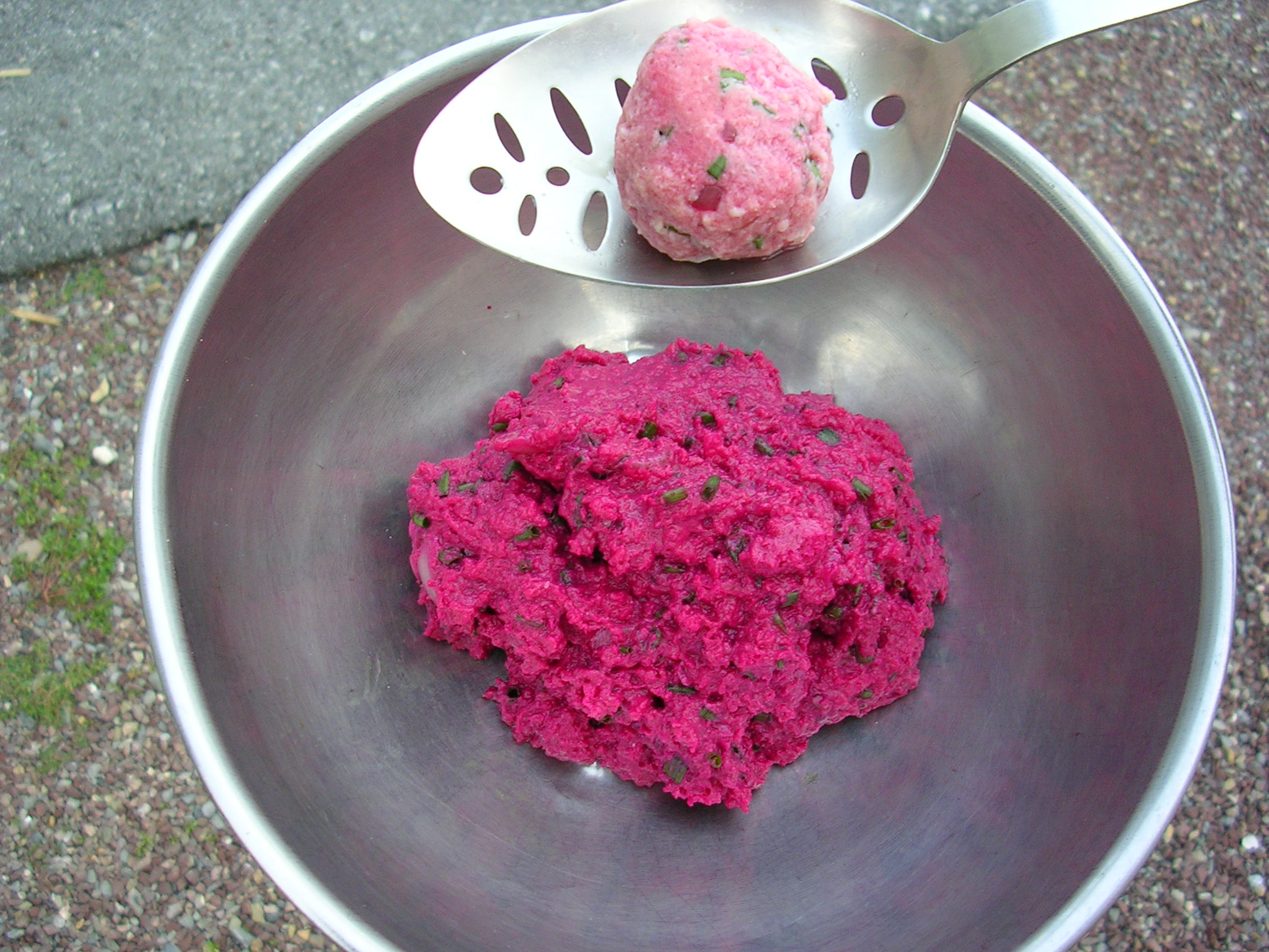 Beet Dumplings