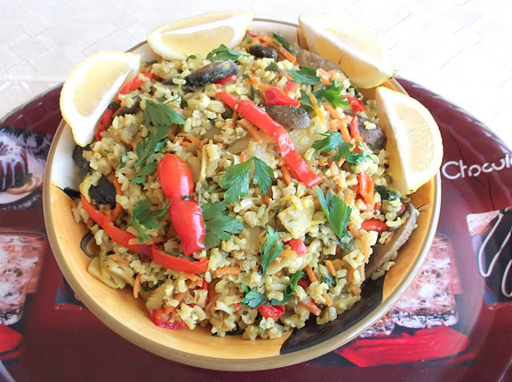 Pearl Barley or Brown Rice, Bacon, and Root Vegetable Pilaf