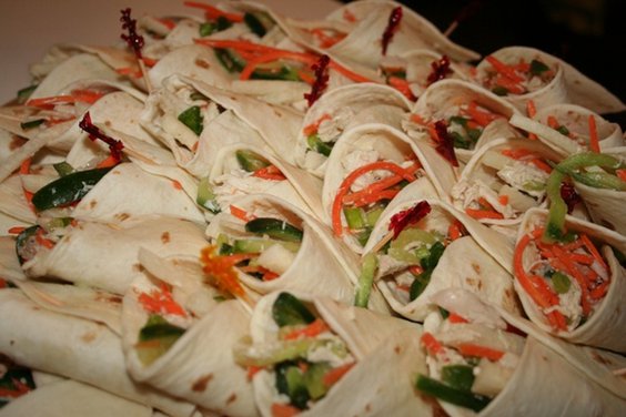 Leftover Turkey Salad in Tortilla Cones (Sandwiches)
