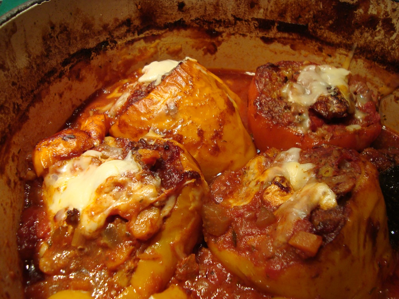 Stuffed Red Peppers a la Haya