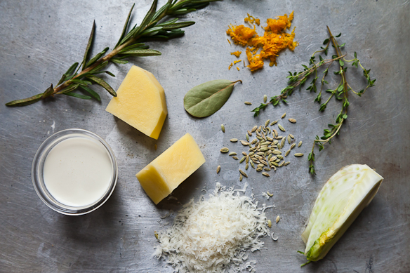 Crispy Cream-Braised Potatoes and Fennel