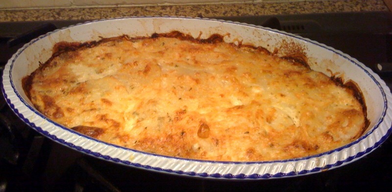 Roasted Cauliflower and Potato Gratin