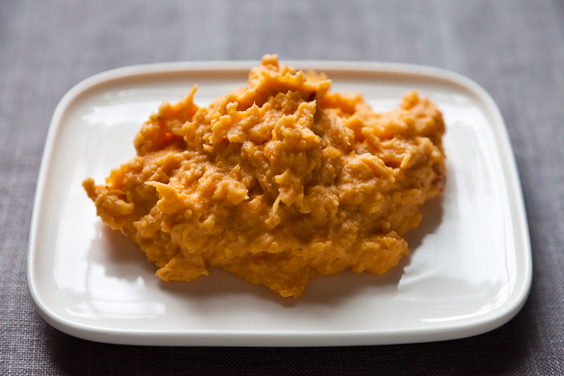 Orange Saffron Mashed Sweet Potatoes