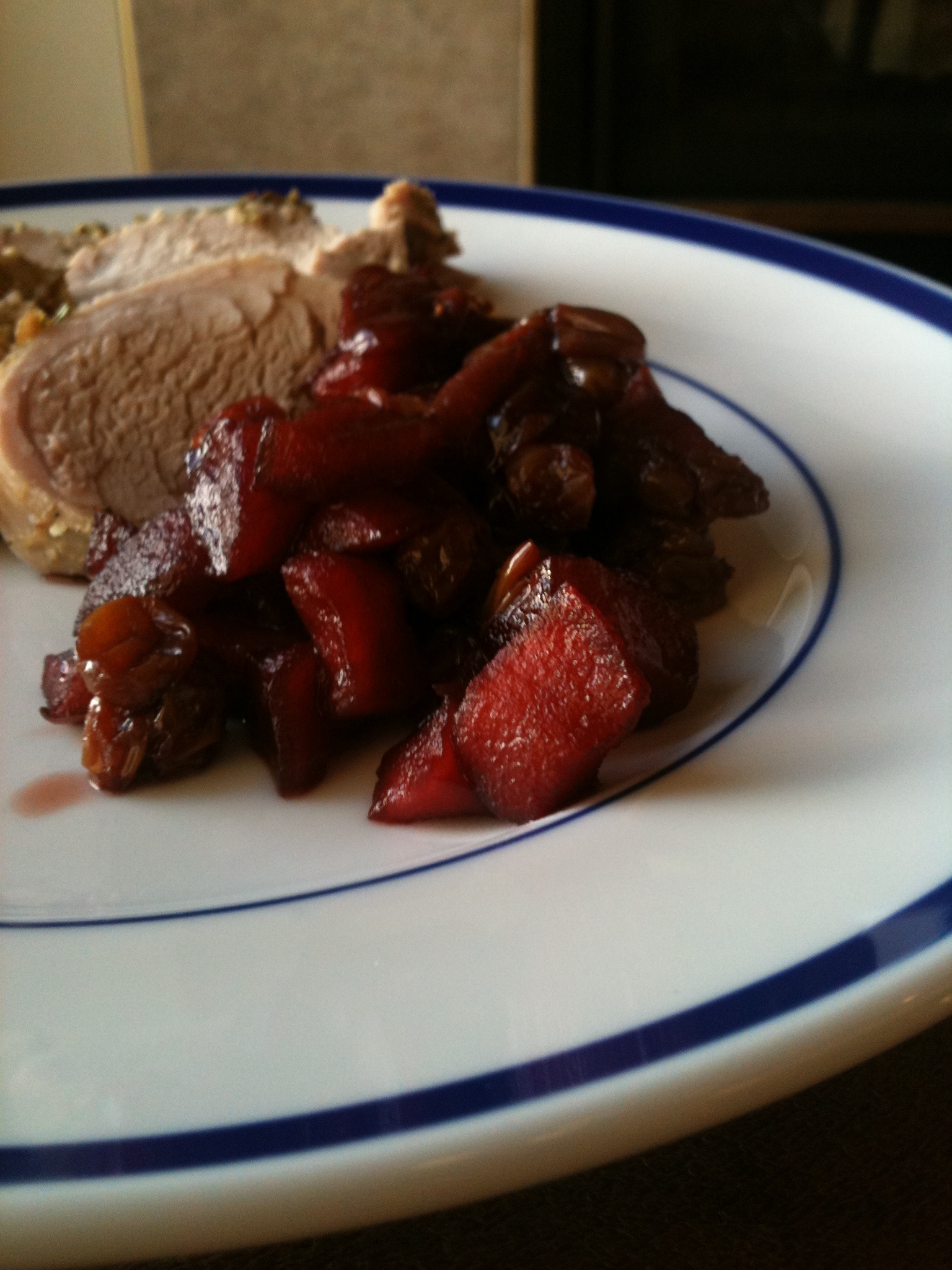 Cider-Orange Brined Pork Tenderloin with Fruit Compote