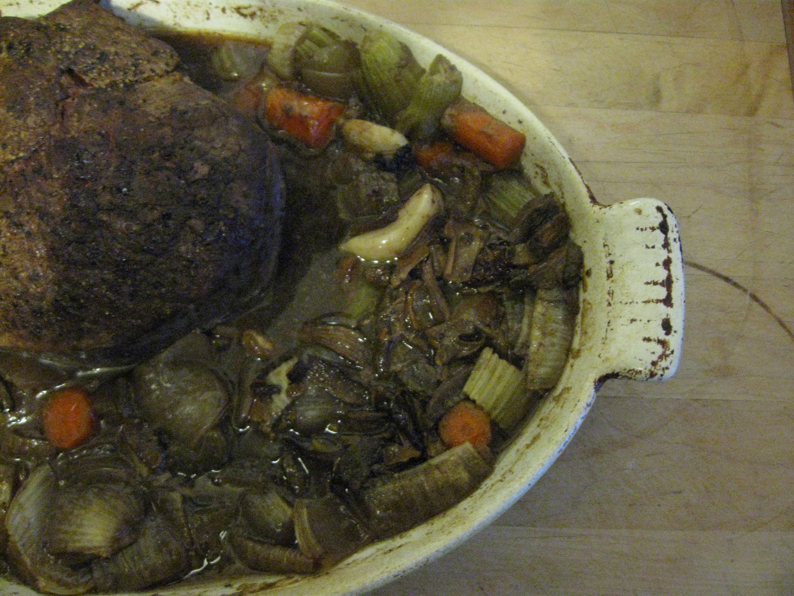 Beer-Braised Bison Roast