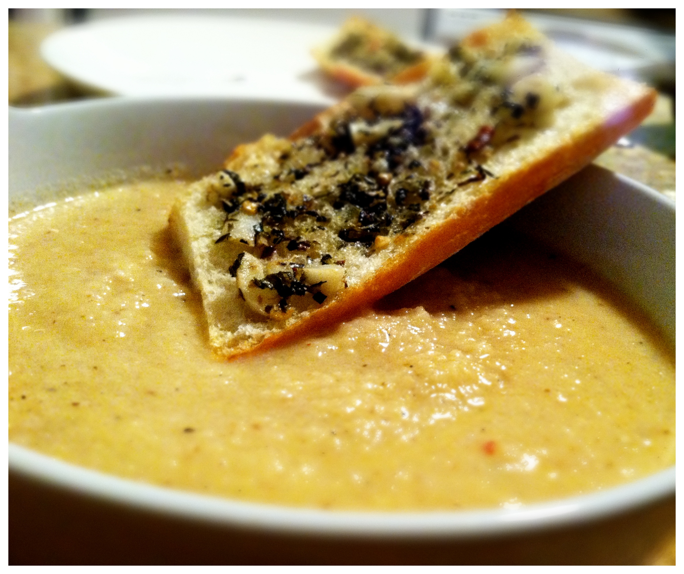 Smoky Roasted Cauliflower and Celery Root Soup