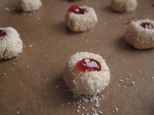 Coconut Jam Drops