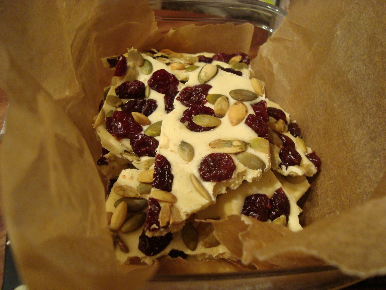 White Chocolate Holiday Bark