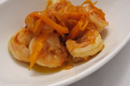 King Prawn with Bell Pepper Ribbons