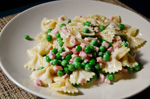 Ham & Pea Bowtie Pasta