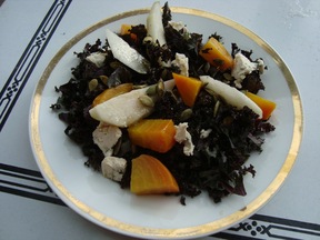 Pear, Golden Beet, and Blue Cheese Salad