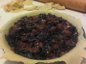Concord Grape Pie with Walnuts and Orange Zest