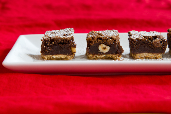 Nutella Shortbread Brownies 