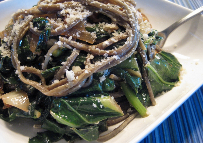 Healthy Weeknight Pasta And Greens