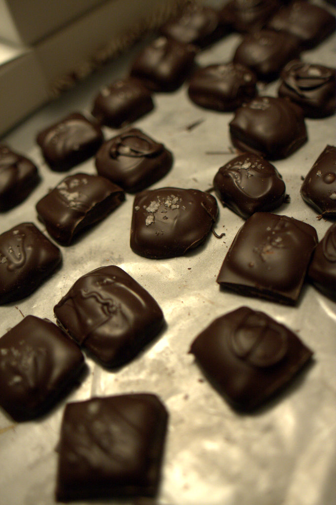 Salted Honey Caramels in Chocolate