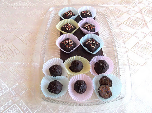 Spiced Dried Fruit Chocolates