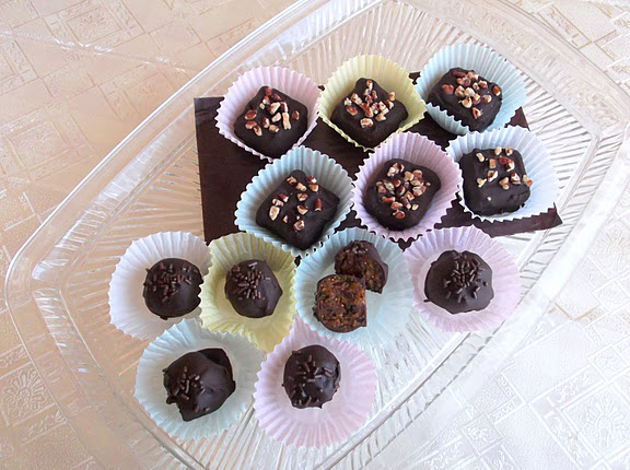 Spiced Dried Fruit Chocolates