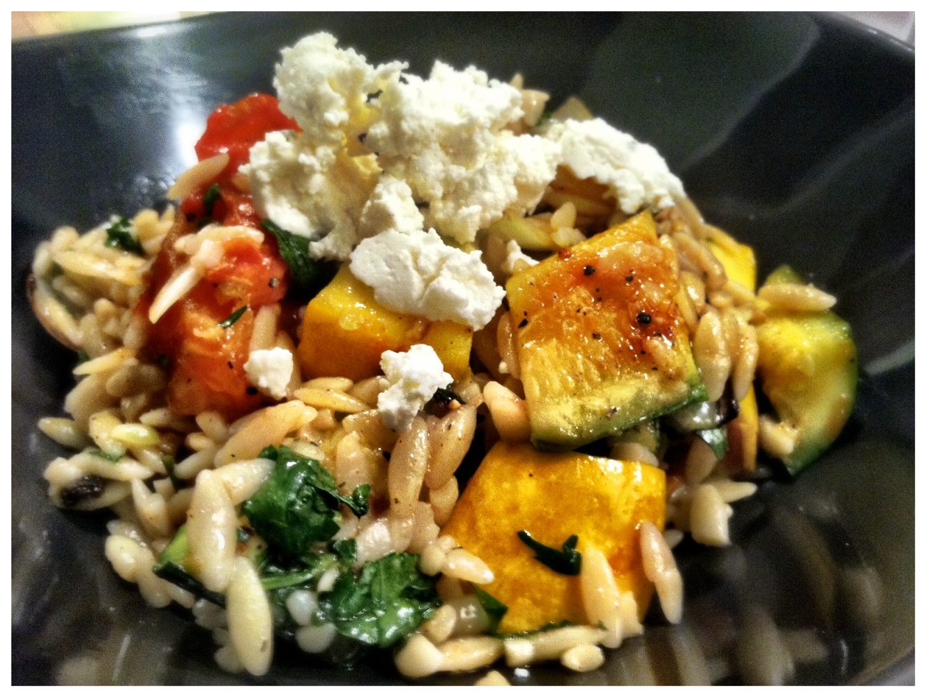 Grilled Zucchini Orzo