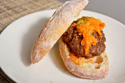Vietnamese Banh Mi Burgers