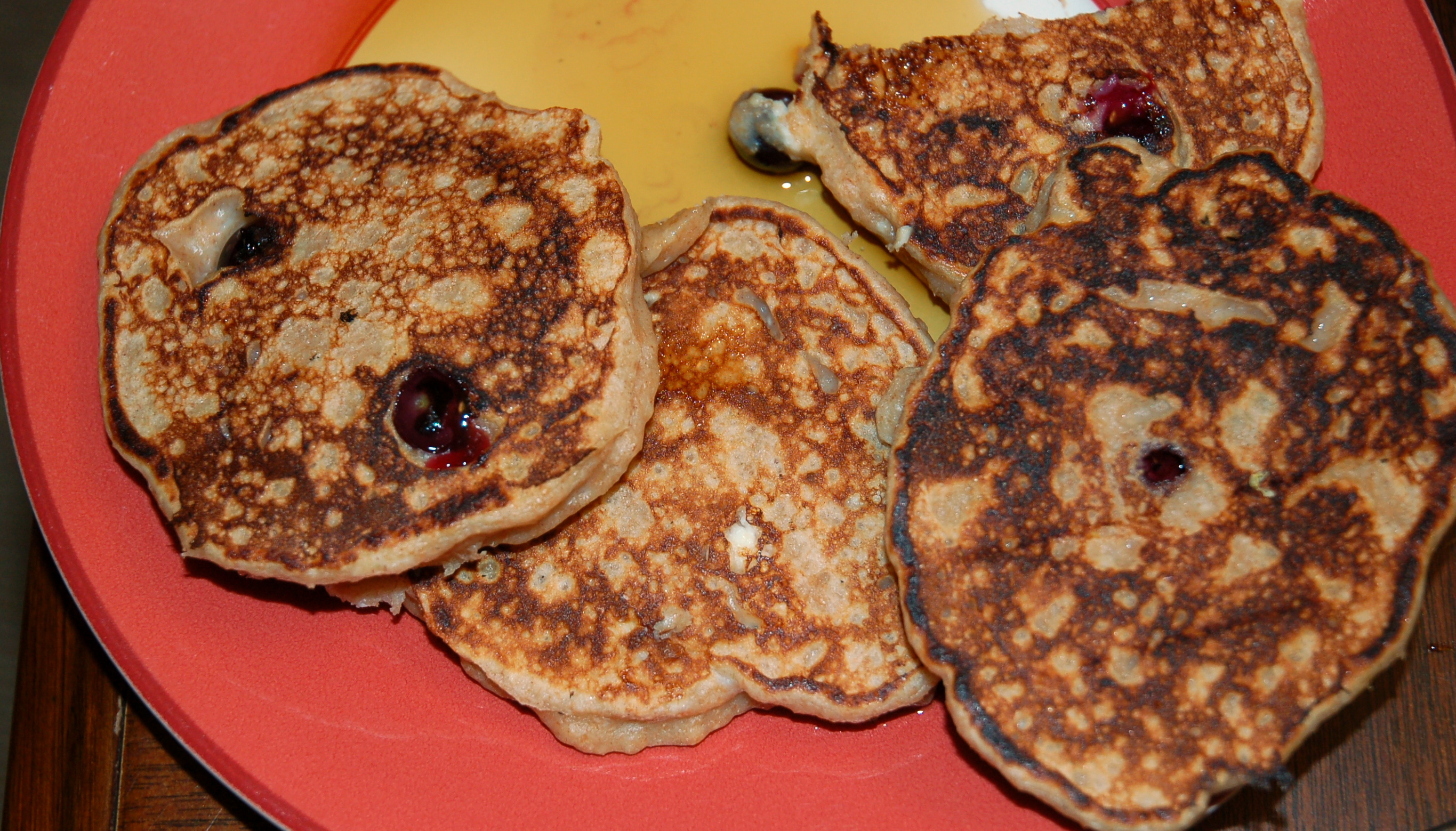 Whole-wheat Lemon-Blueberry-Ricotta pancakes
