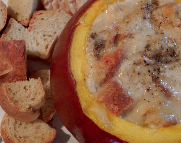 Ooey gooey pumpkin fondue