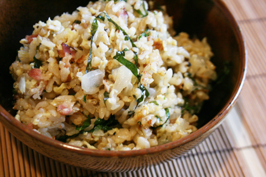 Bacon and Shiso Fried Rice