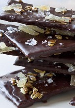 Chocolate Wafers With Ginger, Fennel And Sea Salt