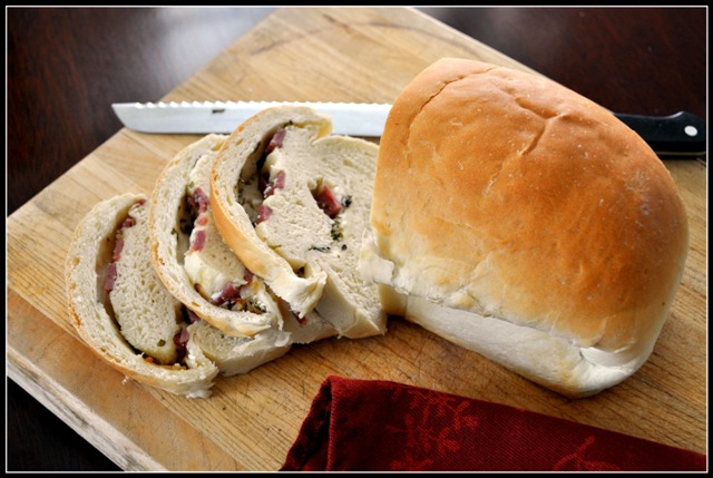 Salami Swirl Bread