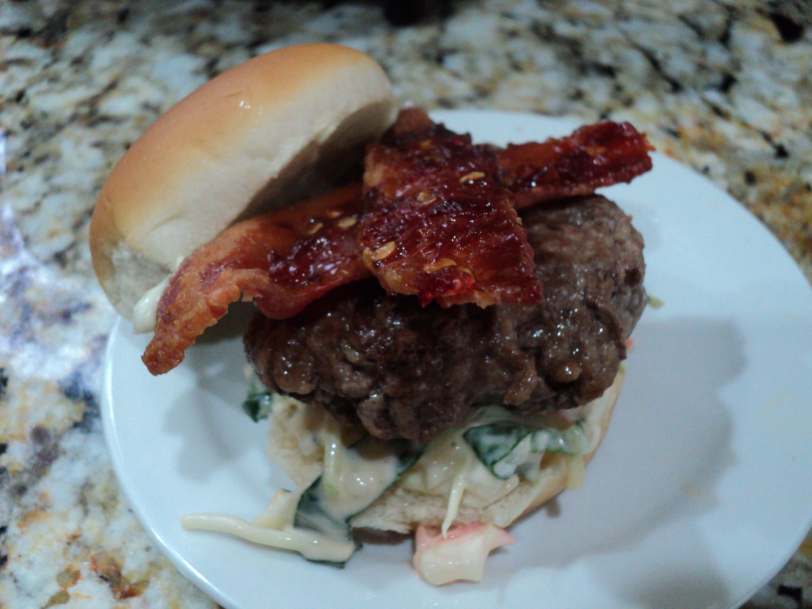 Umami Sliders with thai broccoli slaw