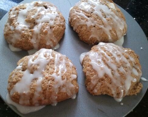 Apple Spiced Glazed Cookies