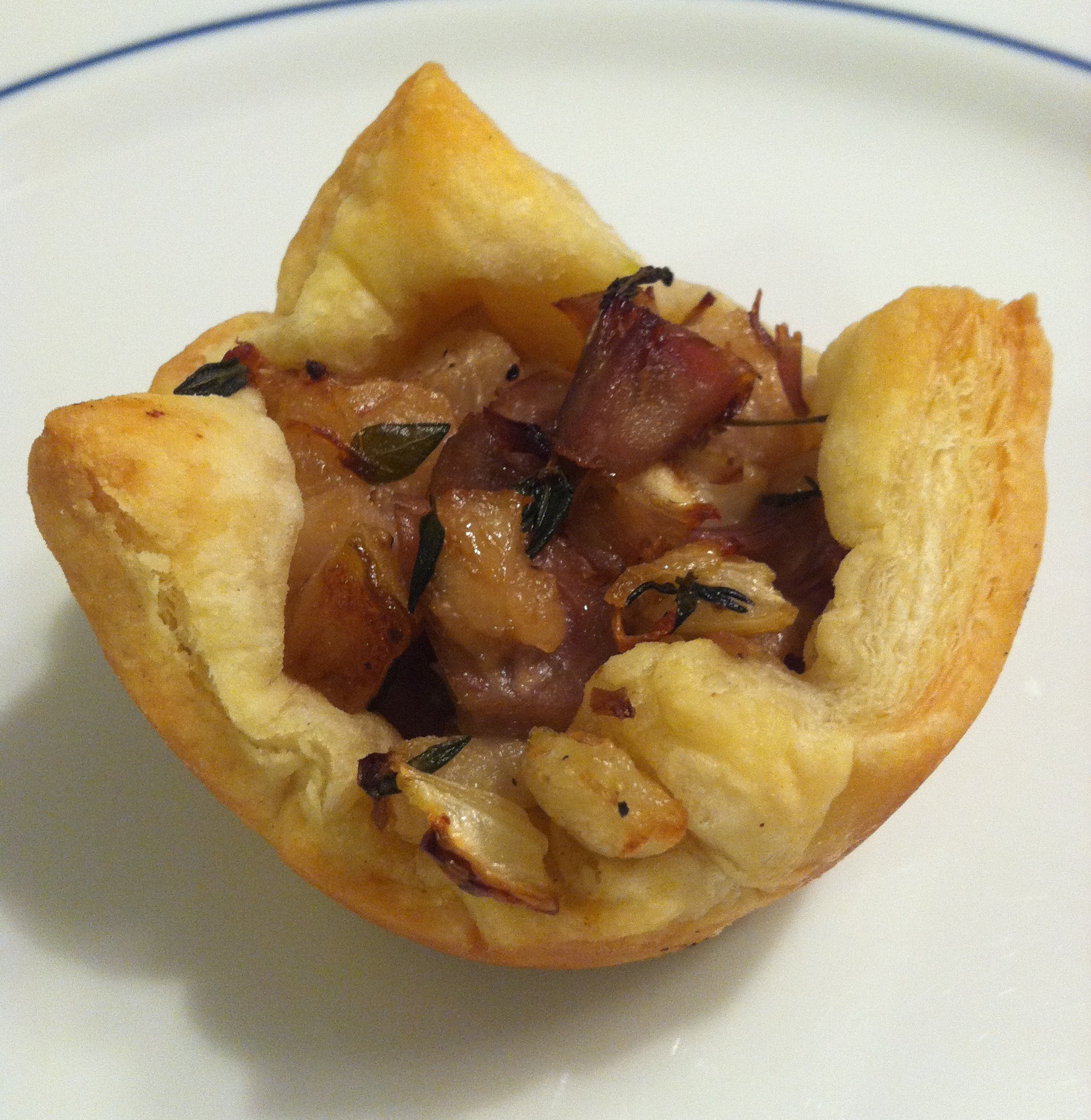 Duck confit, pear, and fennel bites