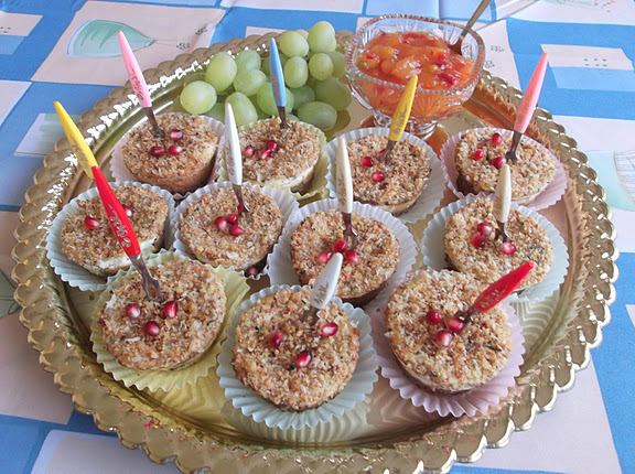 Mini Bacon, Pepper and Herb Cheesecakes