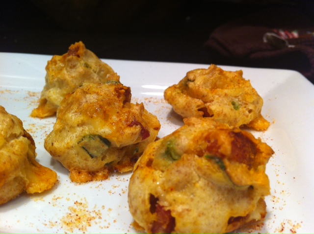 Paprika-Scented Manchego Chorizo Puffs