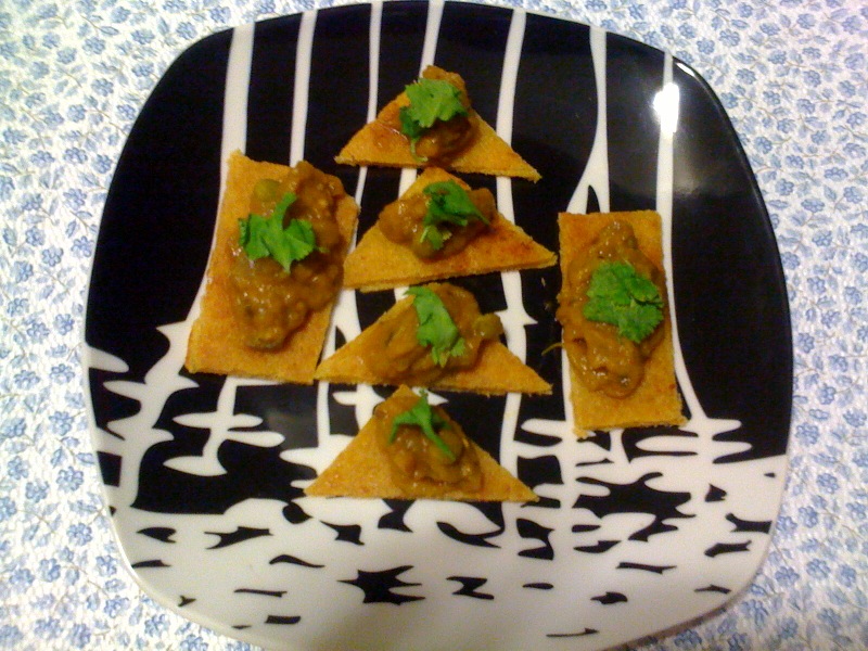 Baigan Bhartha on Makki Di roti Bites