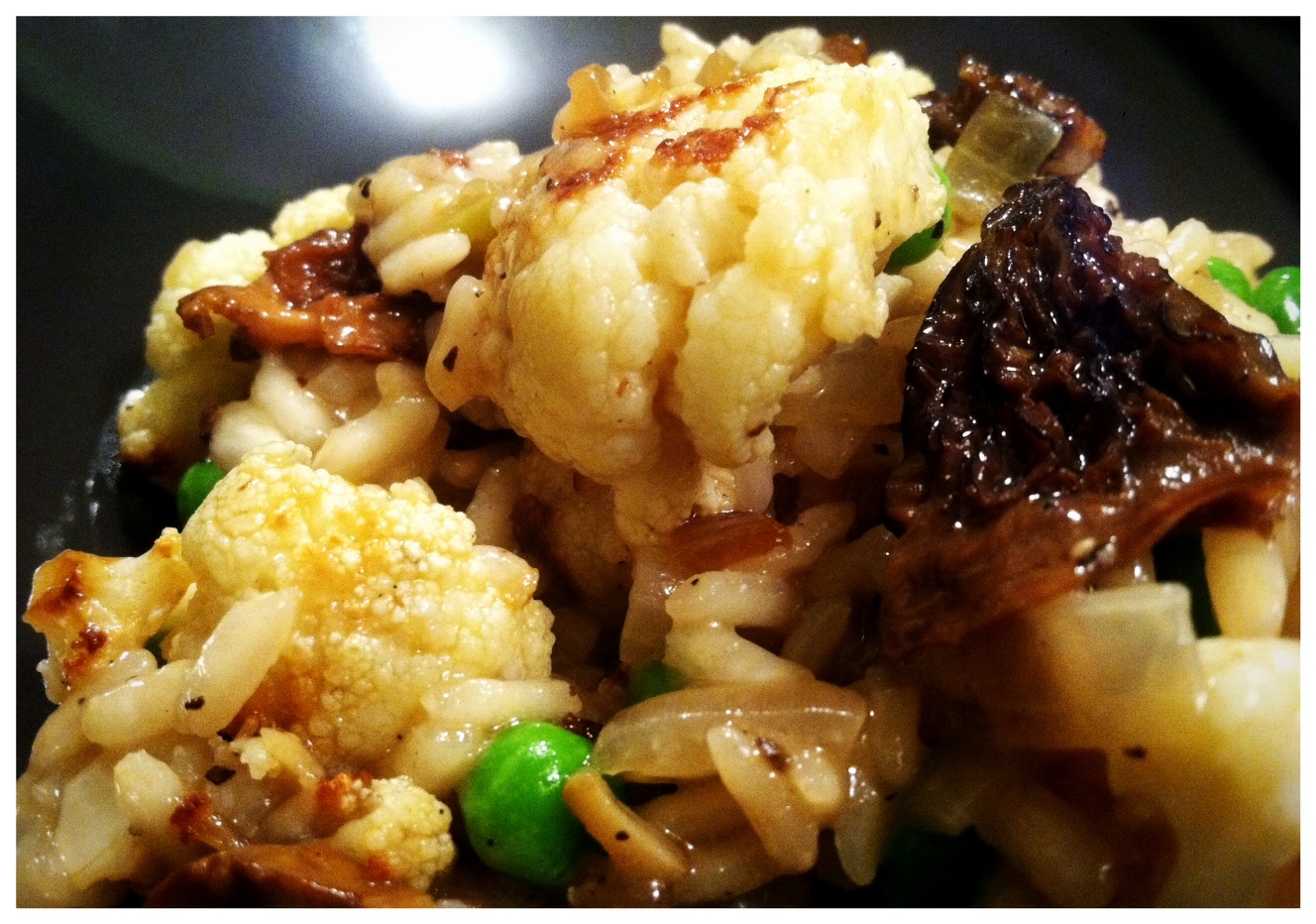 Mushroom and Cauliflower Risotto
