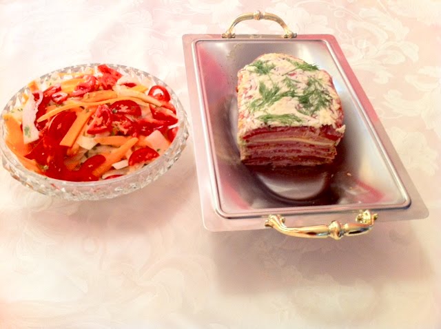 Cold Cuts Terrine with Fennel and Carrots Salad