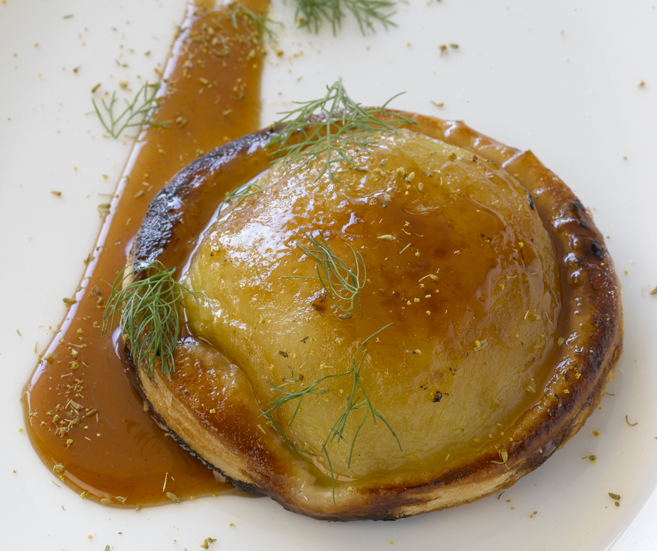 Heirloom Apple Galette, Fennel Caramel