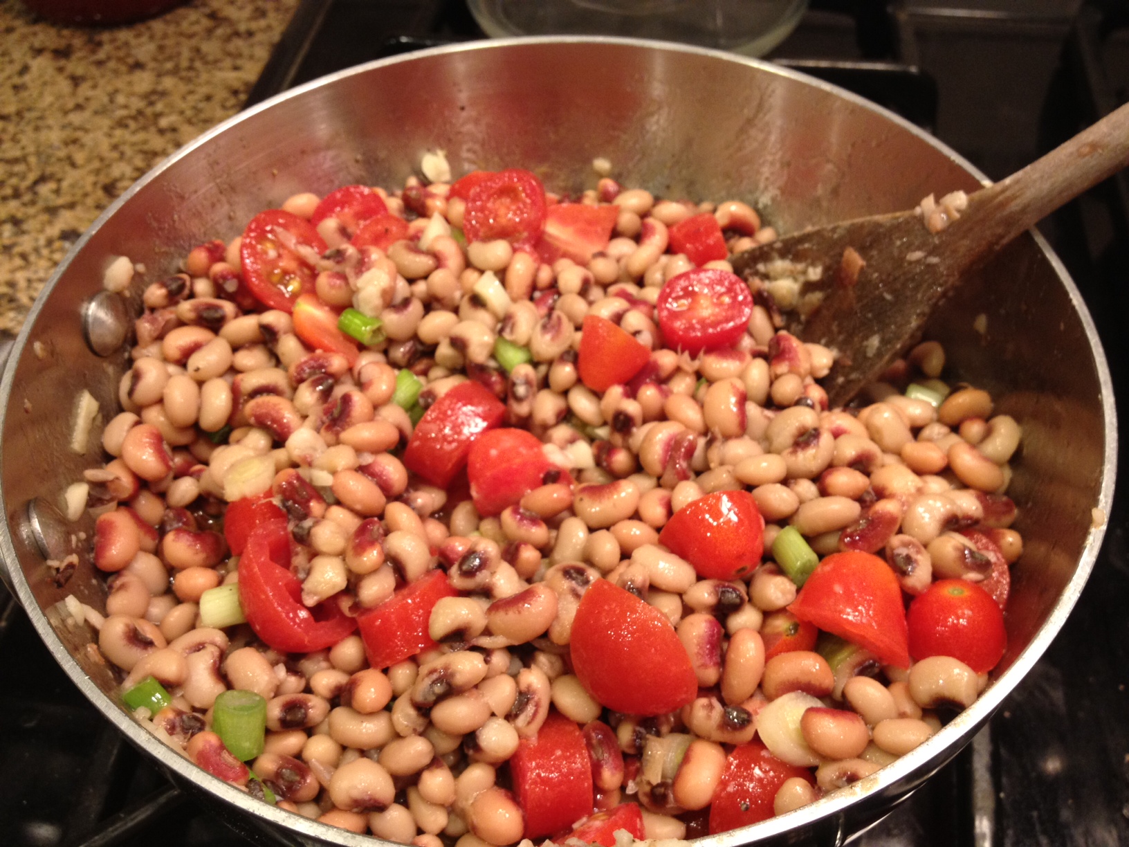 Easy Black-Eyed Peas with Chevre