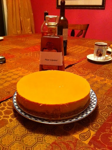 Thanksgiving Dulce de Leche Pumpkin Mousse Cheesecake
