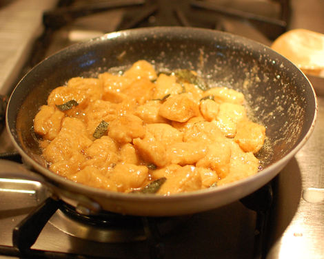 Sweet Potato Gnocchi with Sage and Walnuts
