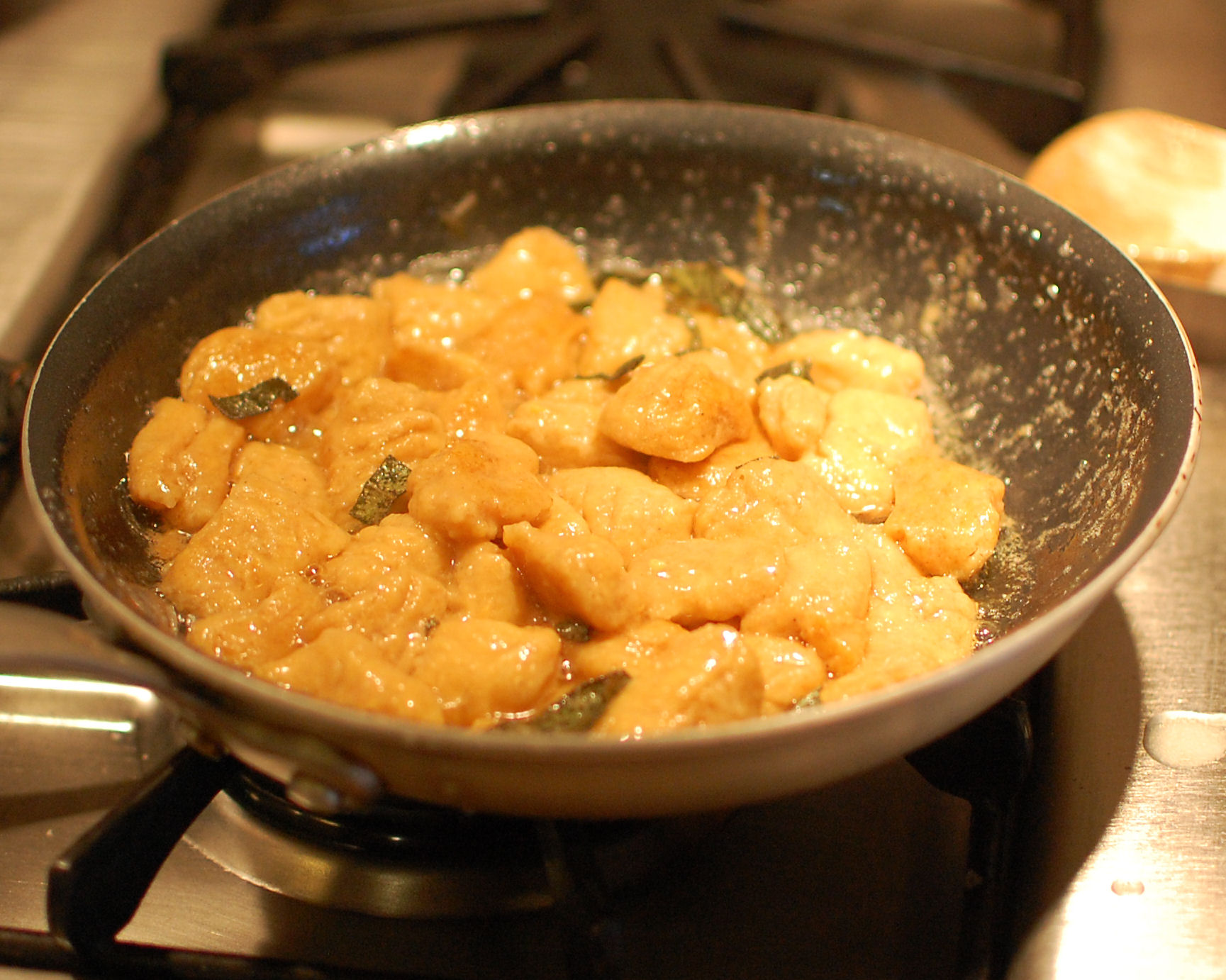 Sweet Potato Gnocchi with Sage and Walnuts