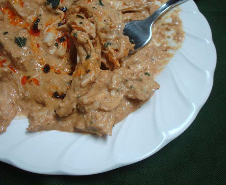 Chicken in Sage Walnut Sauce
