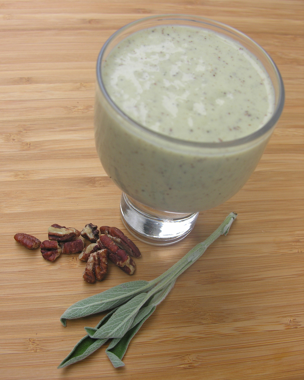 A sage and honey walnut milkshake (with vegan option)